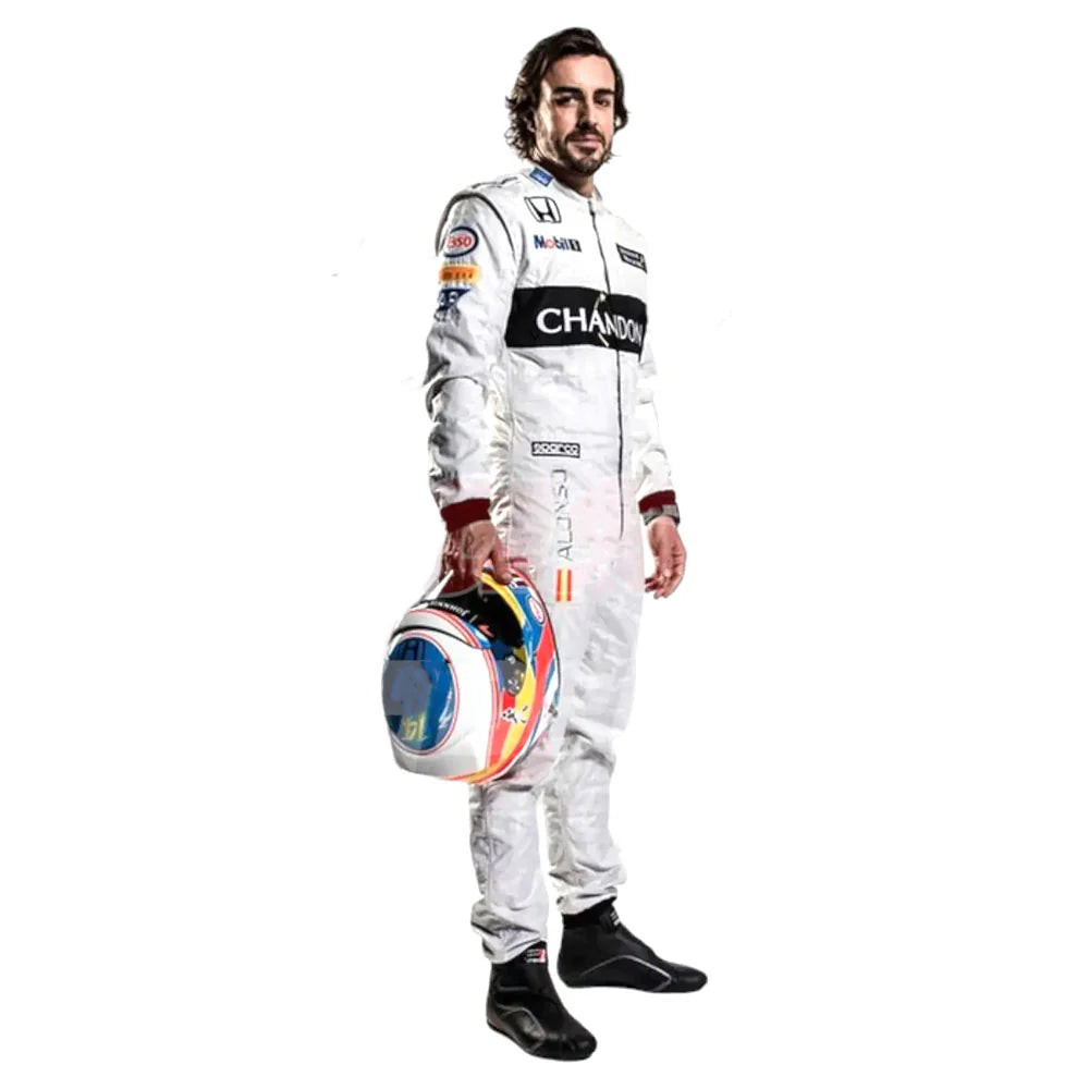 2016 Fernando Alonso McLaren F1 Team Printed Race Suit
