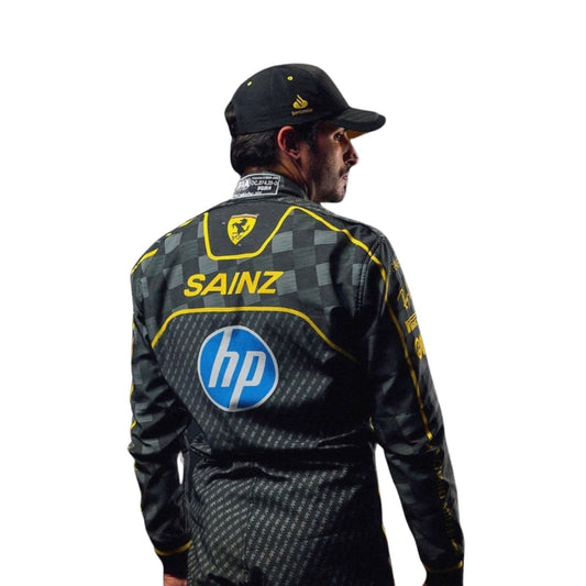 Carlos Sainz 2025 Ferrari Kart Race Suit – Premium Printed Fan Edition - My Racing Suits