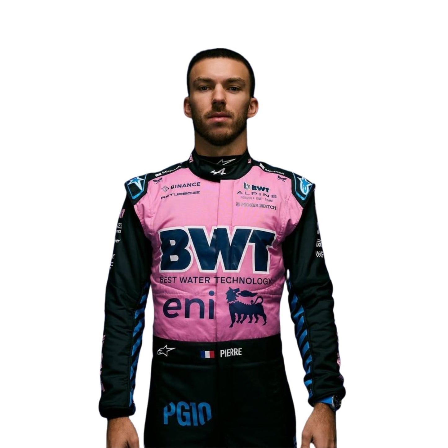 F1 Pierre Gasly 2025 BWT Alpine Team Printed Racing Suit