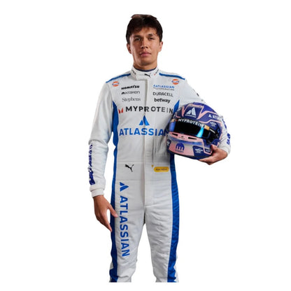 Alex Albon 2025 F1 Replica Racing Suit – Premium Printed Fan Edition