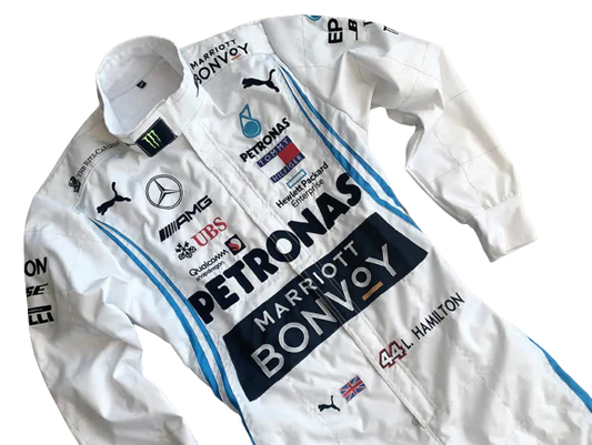 Lewis Hamilton 2019 Mercedes F1 Suit | Embroidered Racing Suit