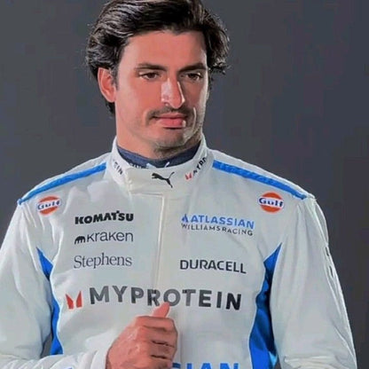 Carlos Sainz 2025 F1 Racing Suit – Premium Printed Fan Edition